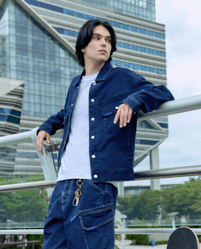 Lee × BEAMS 別注 RIDERS JACKET FadedIndigo Riders by Lee® Indigo